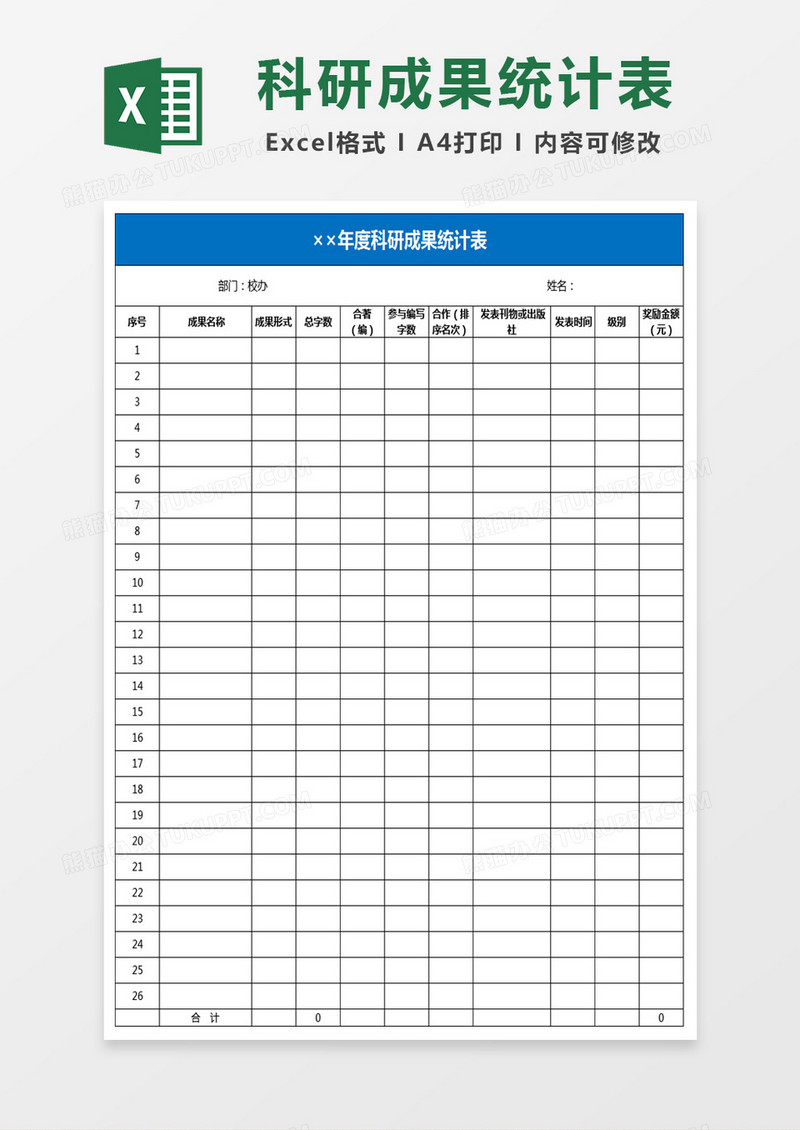 科技创作评比表格示例