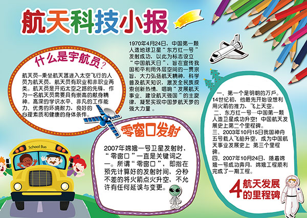 启迪梦想，航天科技小报，科普航天知识新篇章,航天科技发展图,航天科技小报创作目的,第1张