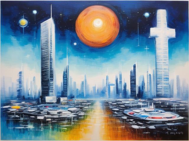 科技画创作灵感,探索未来与现实的交汇点,第1张 科技画创作灵感,探索未来与现实的交汇点,科技画创作灵感,探索未来与现实的交汇点,第1张